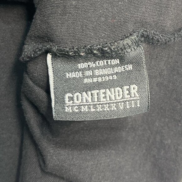 Contender Men’s 2XL Black Red Vintage “Drip Too Hard” Graphic Cotton T‑Shirt - Picture 4 of 5